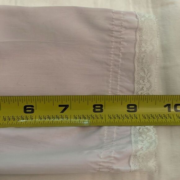 Bryan Vintage Pink Dress Infant Size 18 Months Made in USA Lace Trim - Picture 7 of 11